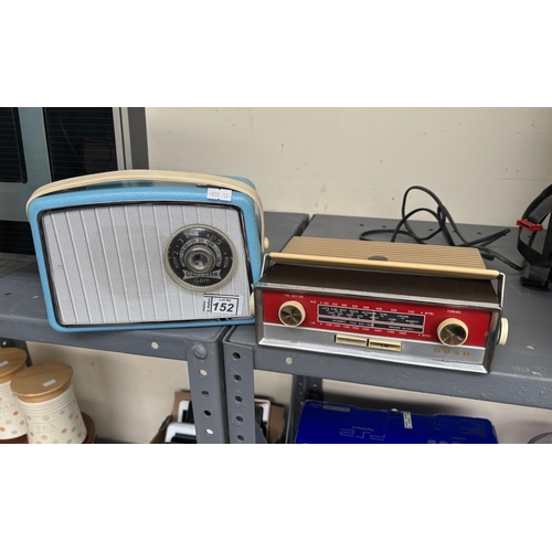 152 - pair of vintage Bush and Dansette Gem radios