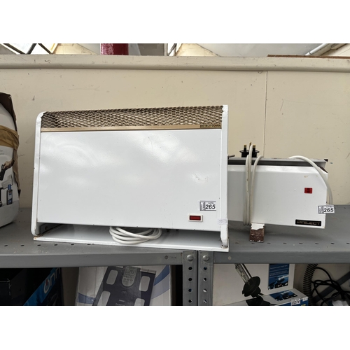 265 - 2 Vintage heaters