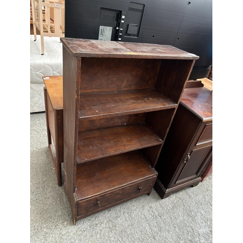 379 - Vintage bookcase with drawers