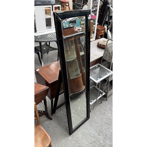 385 - Modern cheval bevel edged mirror