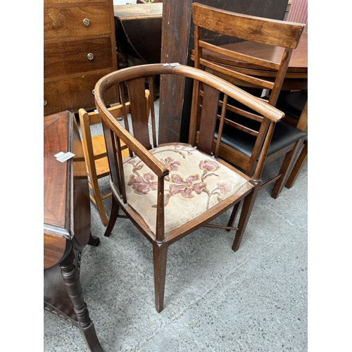 397 - Vintage upholstered armchair