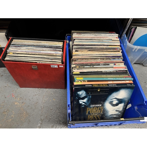 92 - 2 Boxes containing assorted classical LPs