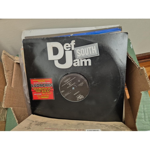 106 - Box containing LPs including Tiësto, Def Jam and Samantha Mumba