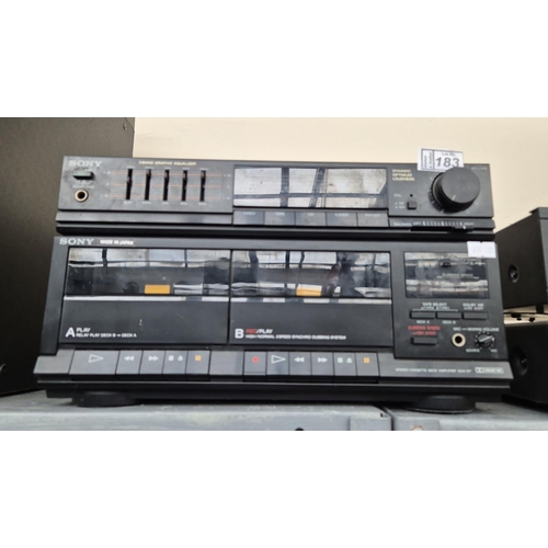 183 - Sony 5 Band equalizer and cassette deck amplifier (DXA-D7)