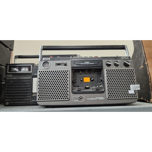 200 - Aiwa and Ferguson portable radio cassette recorders