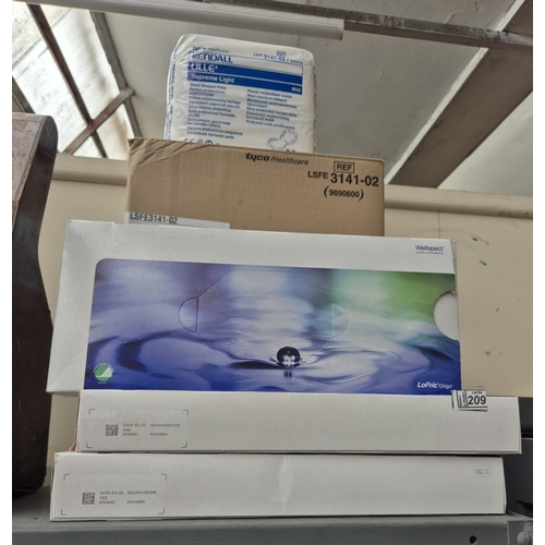 209 - Quantity of incontinence pads and urinary catheters