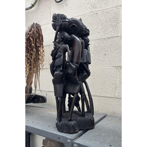 23 - A 2' African 'Makonde' tribal carving (Tree Of Life)