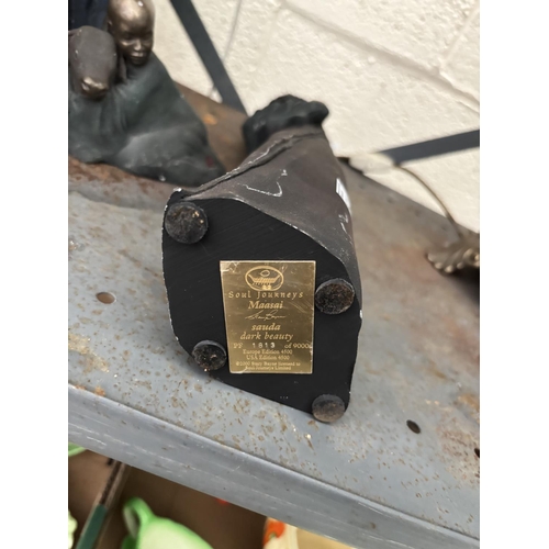 67 - Quantity of limited edition 'Soul Journeys' African figures including Maasai