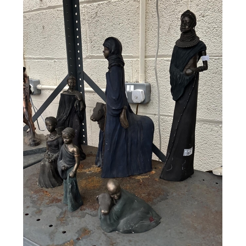 67 - Quantity of limited edition 'Soul Journeys' African figures including Maasai
