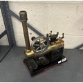 Vintage horizontal overtype steam engine