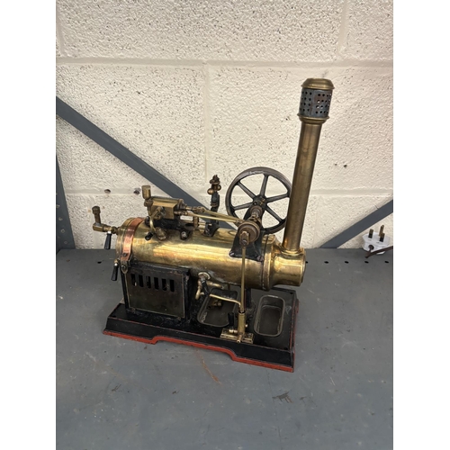 Vintage horizontal overtype steam engine