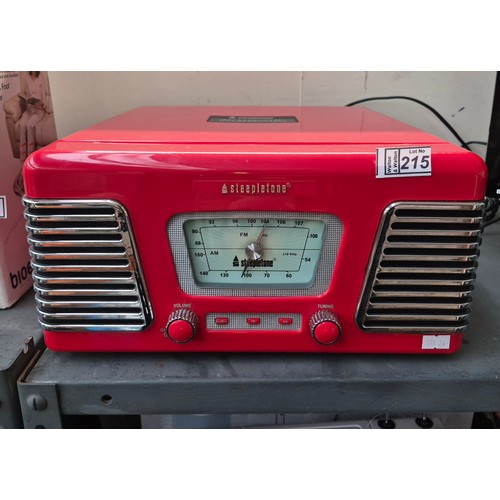 215 - Steepletone reproduction radio