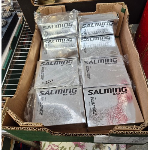 222 - Box containing Salming Eau De Toilette sprays
