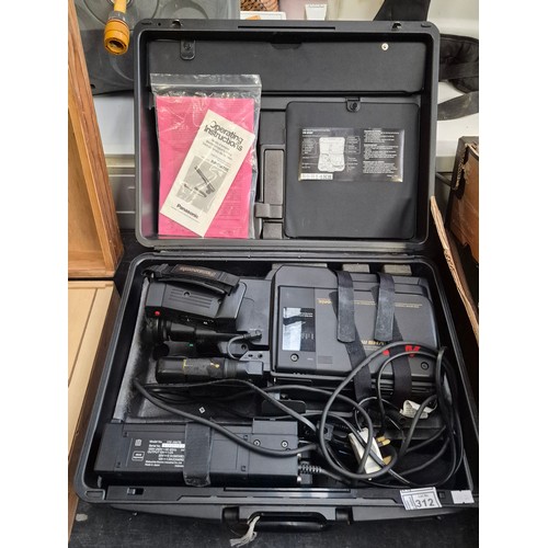 312 - Panasonic VHS movie system and carry case