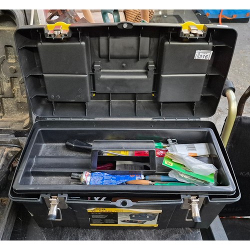316 - Stanley toolbox and contents