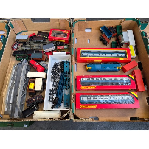 340 - 2 Boxes containing Hornby and Triang models etc