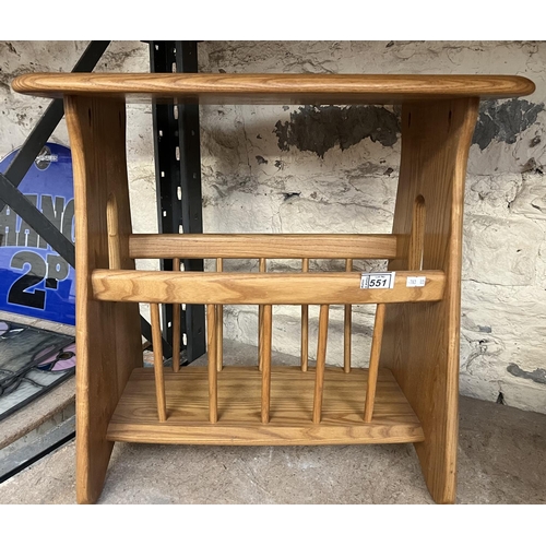 Ercol Windsor magazine rack/ occasional table