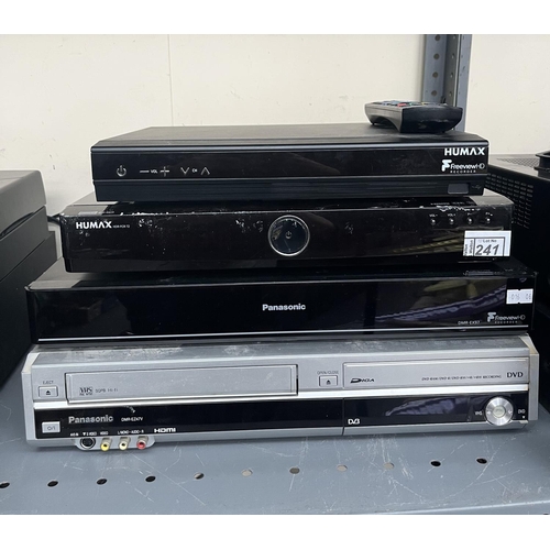 2 Humax Freeview boxes, Panasonic Freeview recorder (DMR-EX97) and ...