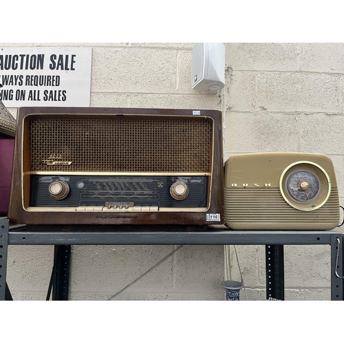 116 - Vintage Grundig 3D Sound radio and a Bush radio