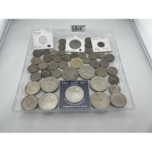 15 - Quantity of coins including crowns and shillings