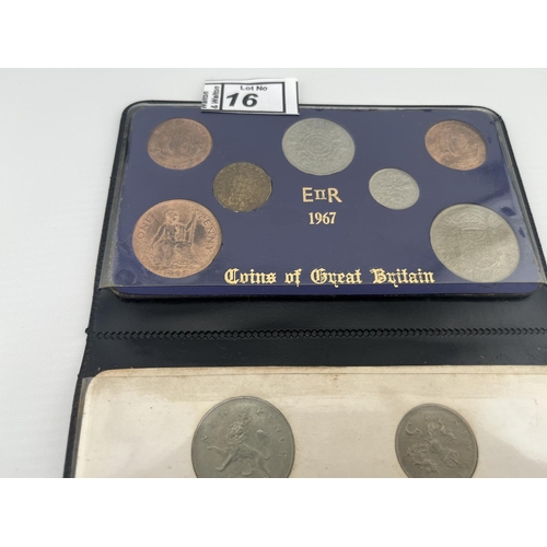 16 - Twin coin pack including decimal coins and a 1967 set