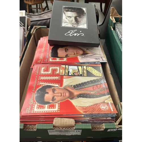 741 - Box containing The Official Collectors Edition Elvis magazines