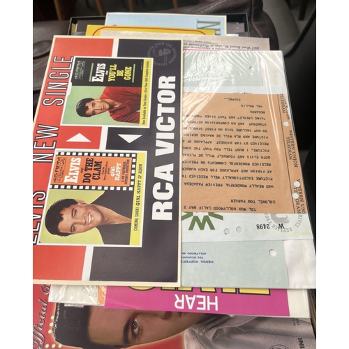 741 - Box containing The Official Collectors Edition Elvis magazines