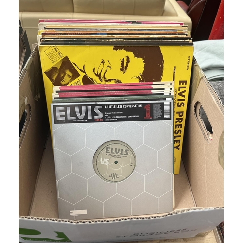 759 - Box containing a quantity of Elvis LPs including 'The Sun Years'