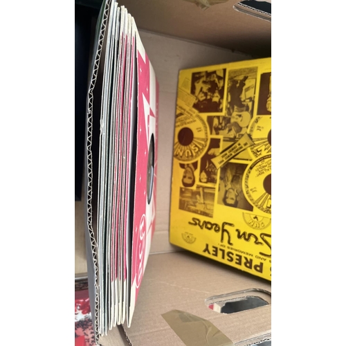 759 - Box containing a quantity of Elvis LPs including 'The Sun Years'