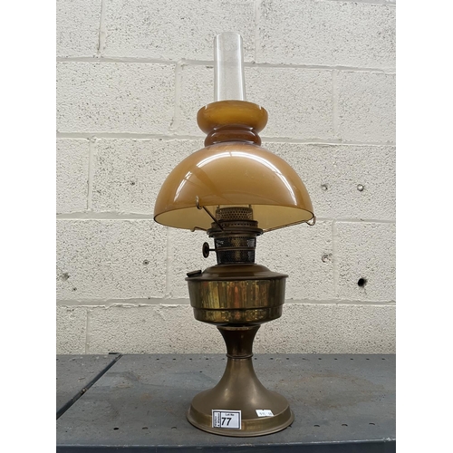 77 - Vintage oil lamp