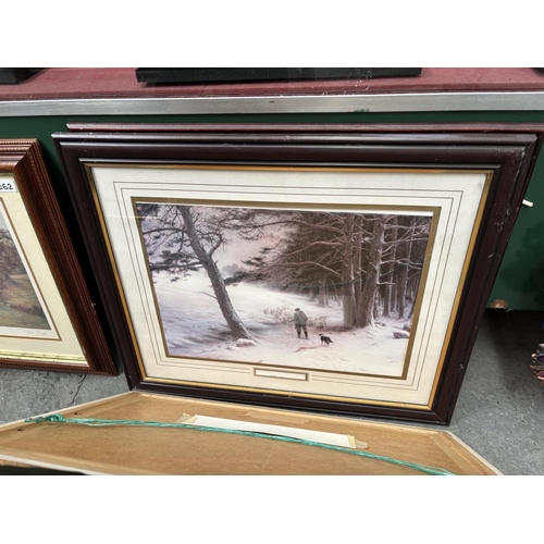 863 - 3 Framed and glazed Farquharson prints