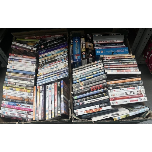 97 - 2 Boxes containing DVDs including Shameless and The A Team