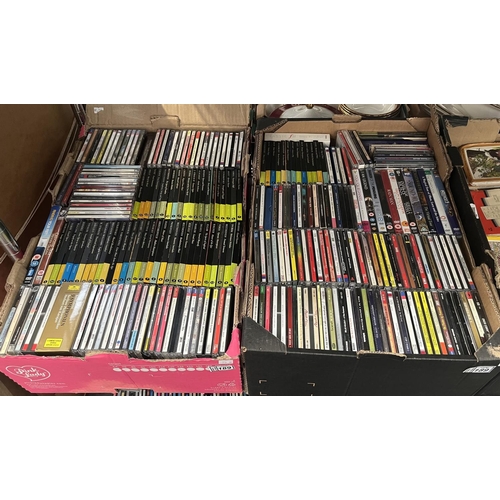 2 Boxes containing CDs including a Classic Composers collection
