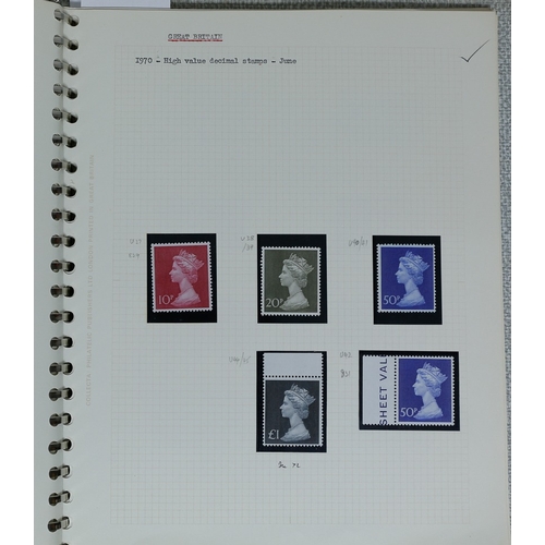 1 - Misc. Lots & Collections GREAT BRITAIN Q.V. to Q.E.II (1970) mint (1954 onwards) & used Commem. & De... 