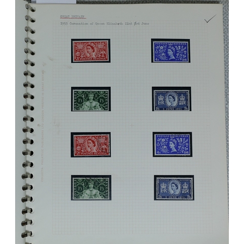 1 - Misc. Lots & Collections GREAT BRITAIN Q.V. to Q.E.II (1970) mint (1954 onwards) & used Commem. & De... 