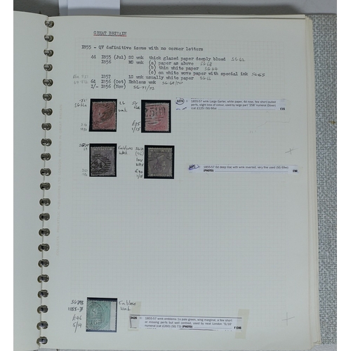 1 - Misc. Lots & Collections GREAT BRITAIN Q.V. to Q.E.II (1970) mint (1954 onwards) & used Commem. & De... 