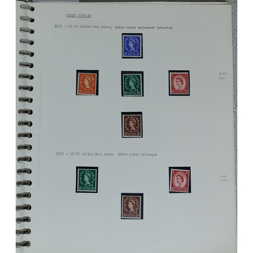 1 - Misc. Lots & Collections GREAT BRITAIN Q.V. to Q.E.II (1970) mint (1954 onwards) & used Commem. & De... 