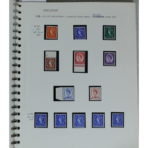 1 - Misc. Lots & Collections GREAT BRITAIN Q.V. to Q.E.II (1970) mint (1954 onwards) & used Commem. & De... 