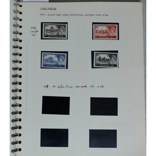 1 - Misc. Lots & Collections GREAT BRITAIN Q.V. to Q.E.II (1970) mint (1954 onwards) & used Commem. & De... 