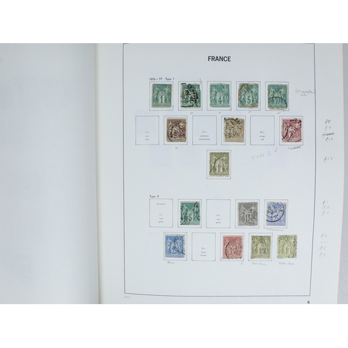 13 - Misc. Lots & Collections FRANCE 1849/1983 mostly used collection in distressed Davo album incl. 1870... 