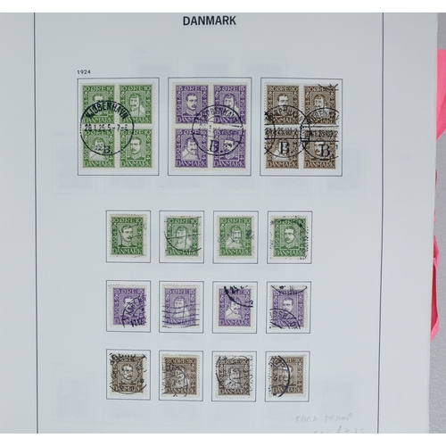 19 - Misc. Lots & Collections DENMARK & AREA 1851/2010 substantial mint & used collection in Davo album i... 