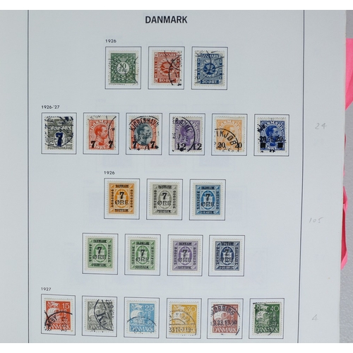 19 - Misc. Lots & Collections DENMARK & AREA 1851/2010 substantial mint & used collection in Davo album i... 
