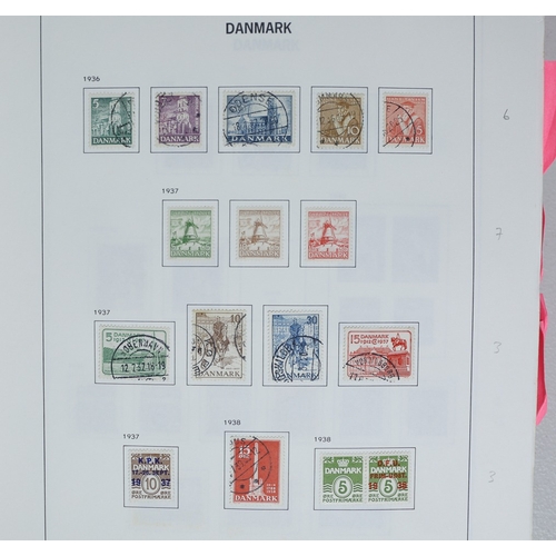 19 - Misc. Lots & Collections DENMARK & AREA 1851/2010 substantial mint & used collection in Davo album i... 