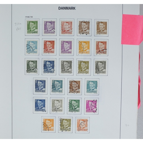 19 - Misc. Lots & Collections DENMARK & AREA 1851/2010 substantial mint & used collection in Davo album i... 