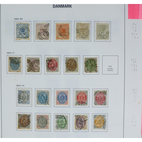 19 - Misc. Lots & Collections DENMARK & AREA 1851/2010 substantial mint & used collection in Davo album i... 