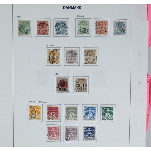 19 - Misc. Lots & Collections DENMARK & AREA 1851/2010 substantial mint & used collection in Davo album i... 