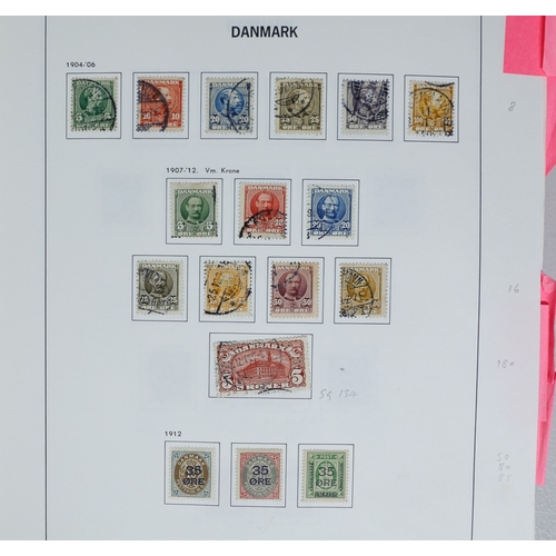 19 - Misc. Lots & Collections DENMARK & AREA 1851/2010 substantial mint & used collection in Davo album i... 