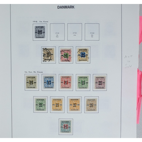 19 - Misc. Lots & Collections DENMARK & AREA 1851/2010 substantial mint & used collection in Davo album i... 