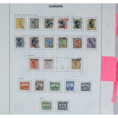 19 - Misc. Lots & Collections DENMARK & AREA 1851/2010 substantial mint & used collection in Davo album i... 