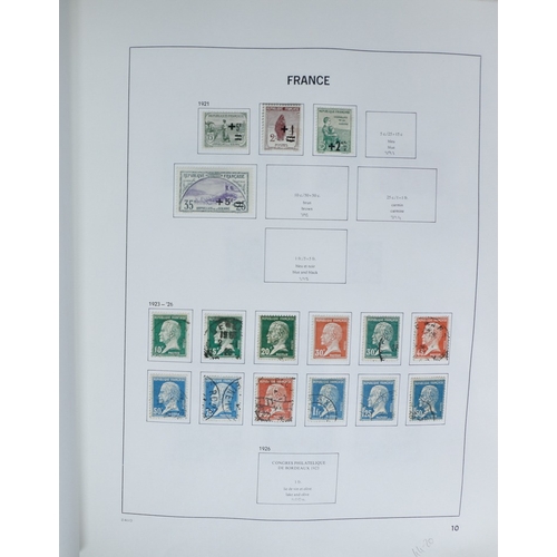 27 - Misc. Lots & Collections FRANCE 1849/1994 substantial mostly used collection in Davo printed album, ... 